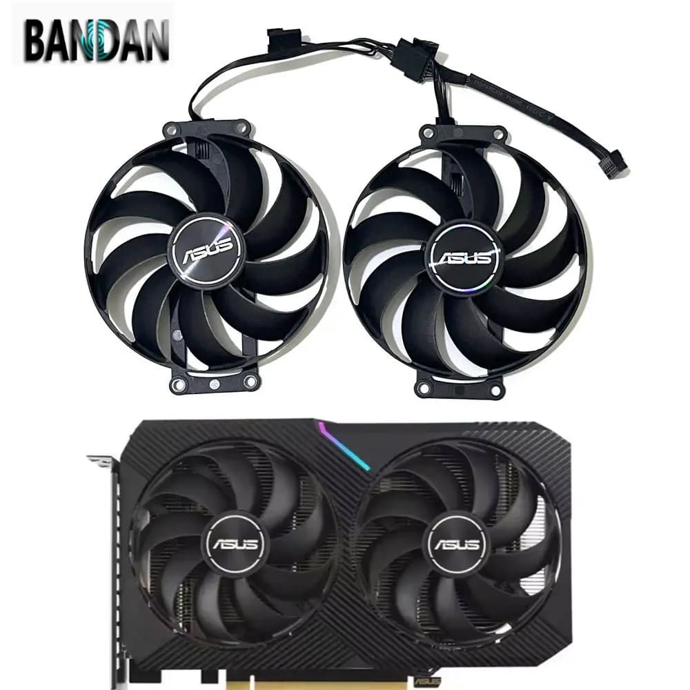 NEW Original 1 SET RTX3060 GPU 87MM Cooling Fan For ASUS Dual RTX 3050 3060 3060TI Mini GTX 1650 1660S RX 6500 6400XT Video Card