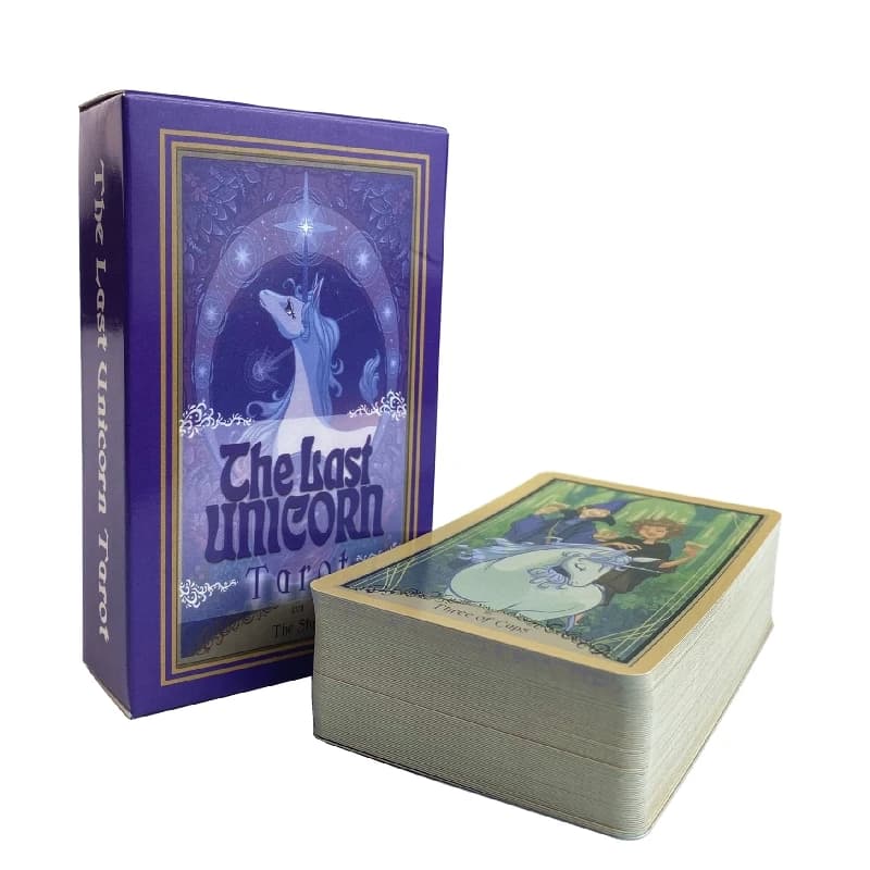 The Last Unicorn Tarot Cards Un mazzo da 78 Oracle English Visions Divination Edition Borad Playing Games