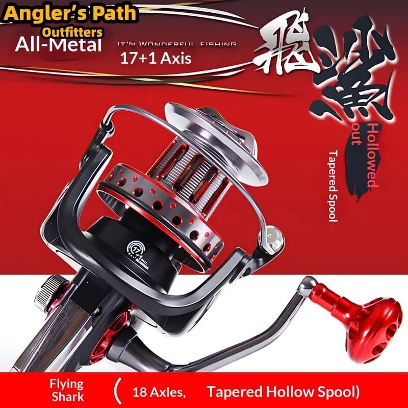 Daijia Feisha Upgraded Long Cast Fishing Reel Metal Spool No Gap Big Game Reel Anchoring Slanted Spool For Outdoor Angling
