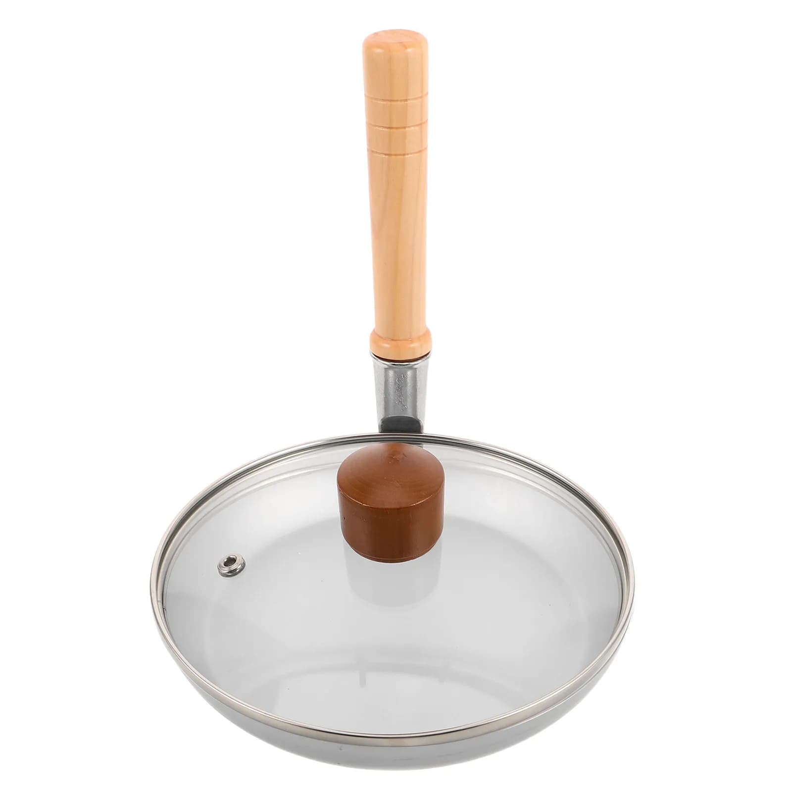 1 set di padelle giapponesi per genitori e figli, piccola padella antiaderente con coperchio, mini padella per uova per Oyakodon Tamagoyaki, compatta