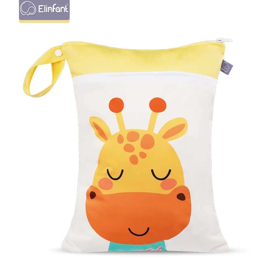Elinfant nuova borsa per pannolini per bambini impermeabile e riutilizzabile borsa per bambini borsa per il trasporto di pannolini per mamma di grande capacità per uscire