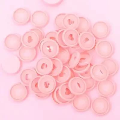 50 Pezzi Dischi di Espansione a Cuore in Plastica per Raccoglitori a Fogli Mobili, Ricambi per Quaderni e Agende, Forniture per Rilegatura