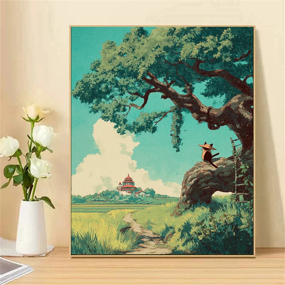 Paint by Numbers For Adult Kit Cat Hero DIY Dropshipping acrylic Oil Painting Canvas by Number Home Decor