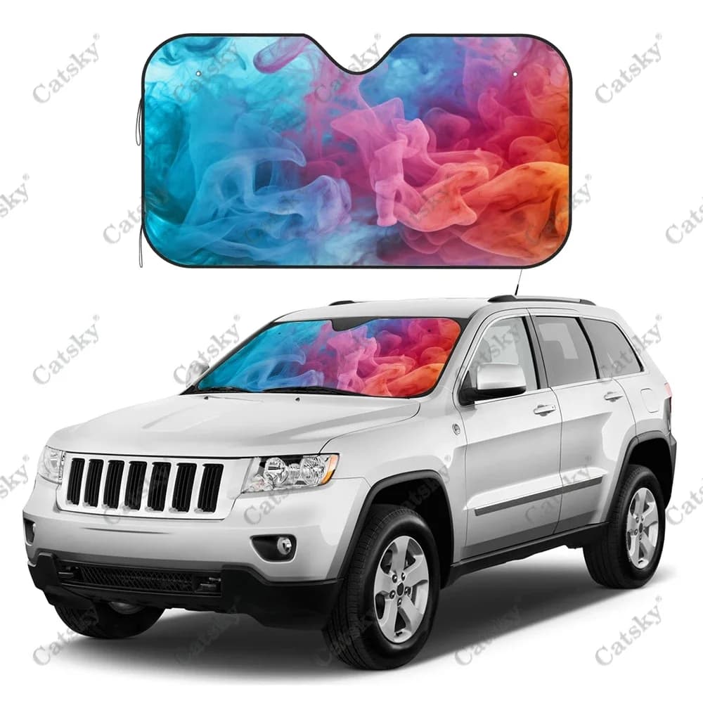 Nuvola colorata di fumo parasole per parabrezza per Auto, parabrezza per Auto anteriore per Auto parasole per raggi Uv protezione per visiera parasole