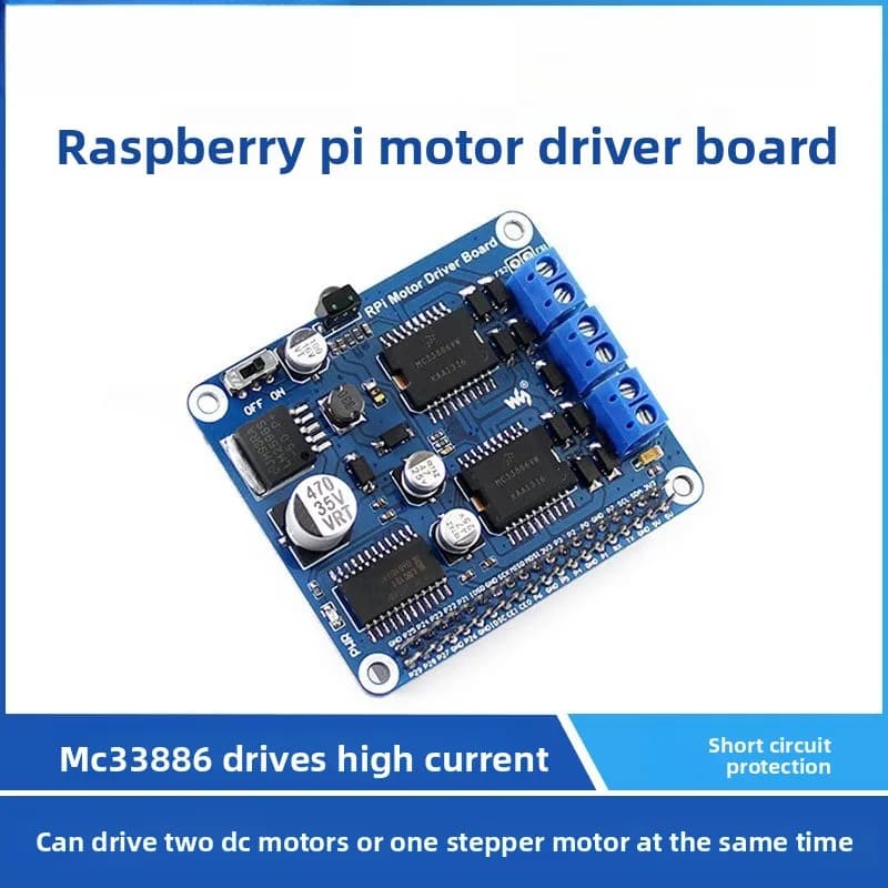 Scheda Driver Motore DIY Raspberry Pi MC33886 per Doppio Motore DC/Motore Stepper Singolo