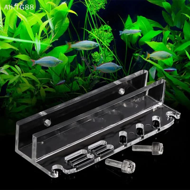 Supporto in acrilico per rack di stoccaggio per strumenti per piante d'acquario per pinzette, raschietto, forbice, piante d'acqua, strumento per la manutenzione dell'erba