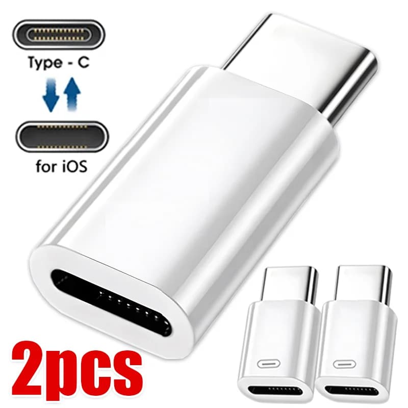 Adapter Lightning Female to USB C Male for iPhone 15 16 17 Series Samsung Z Flip 5, Quick Charging Data Converter from iOS to Type C