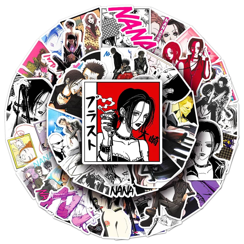 10/30/50pcs Anime NANA Graffiti Stickers Classic Cartoon Decal DIY Notebook Luggage Guitar Cool Komatsu Nana Oosaki Nana Sticker