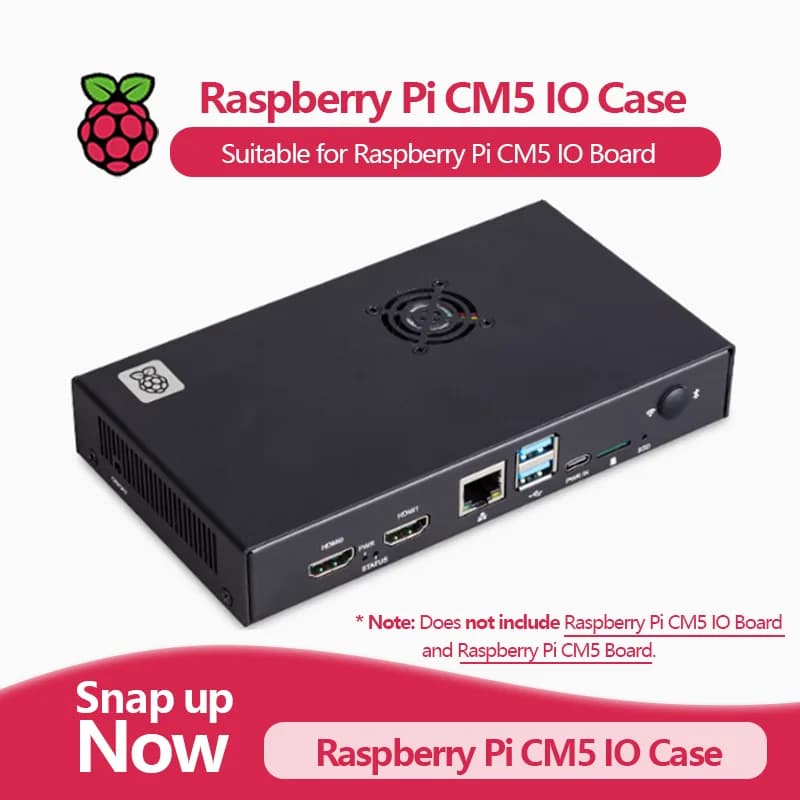 Custodia IO ufficiale Raspberry Pi Compute Module serie 5 / CM5