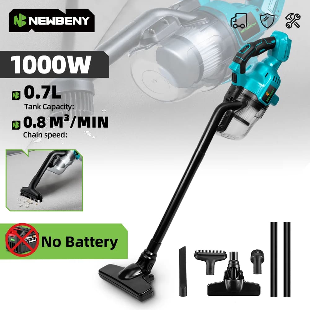 NEWBENY 1000W Senza Fili Auto Elettrica Aspirapolvere Senza Fili Tenuto In Mano Casa Pulizia Interni Utensili Elettrici Per Makita Batteria Spille