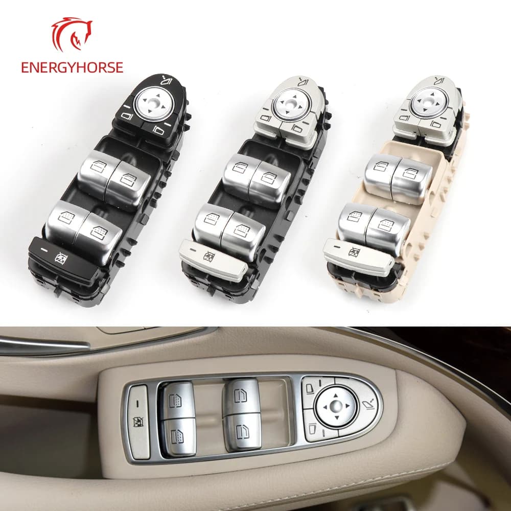 Sostituzione dell'interruttore della finestra principale di energia elettrica della porta anteriore dell'automobile per Mercedes Benz W222 classe S S300 S320 S400 S500 2014-2019