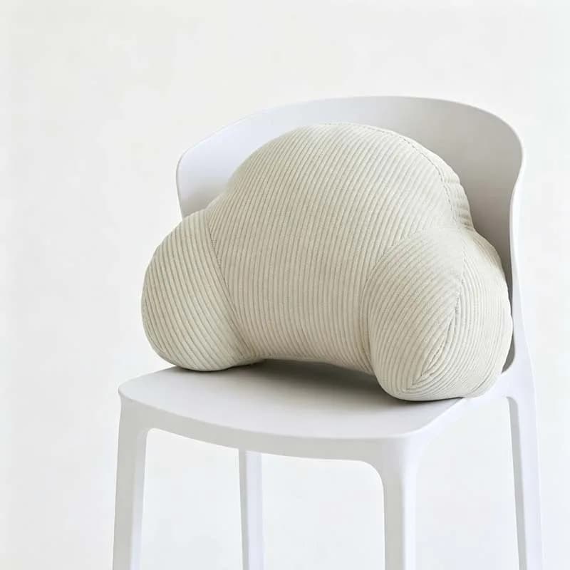 1 corduroy fabric waist cushion office chair backrest pillow dormitory pillow car lumbar support