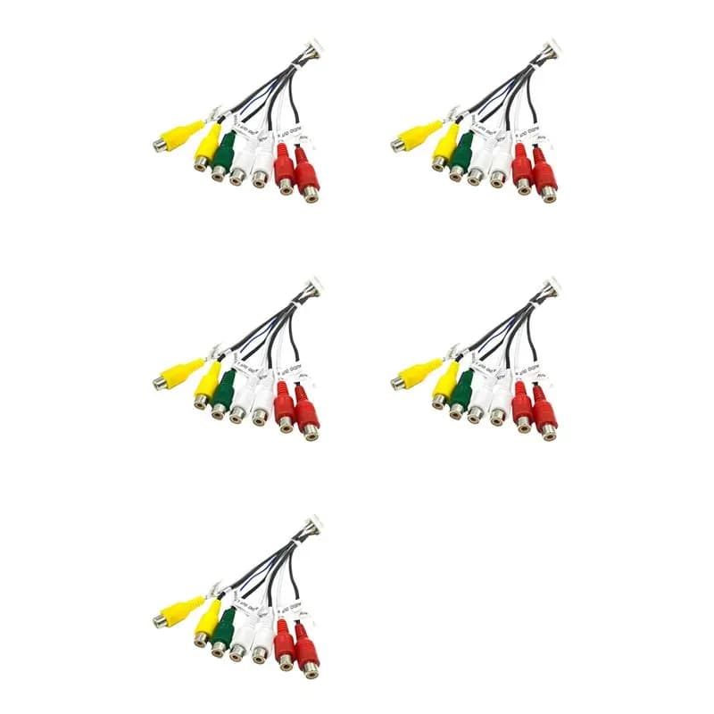 ,PUBLICITY,Cavo Adapter RCA 5X 20 Pin for Android Autoradio, AUX Audio/Video RCA 7 Pin cable