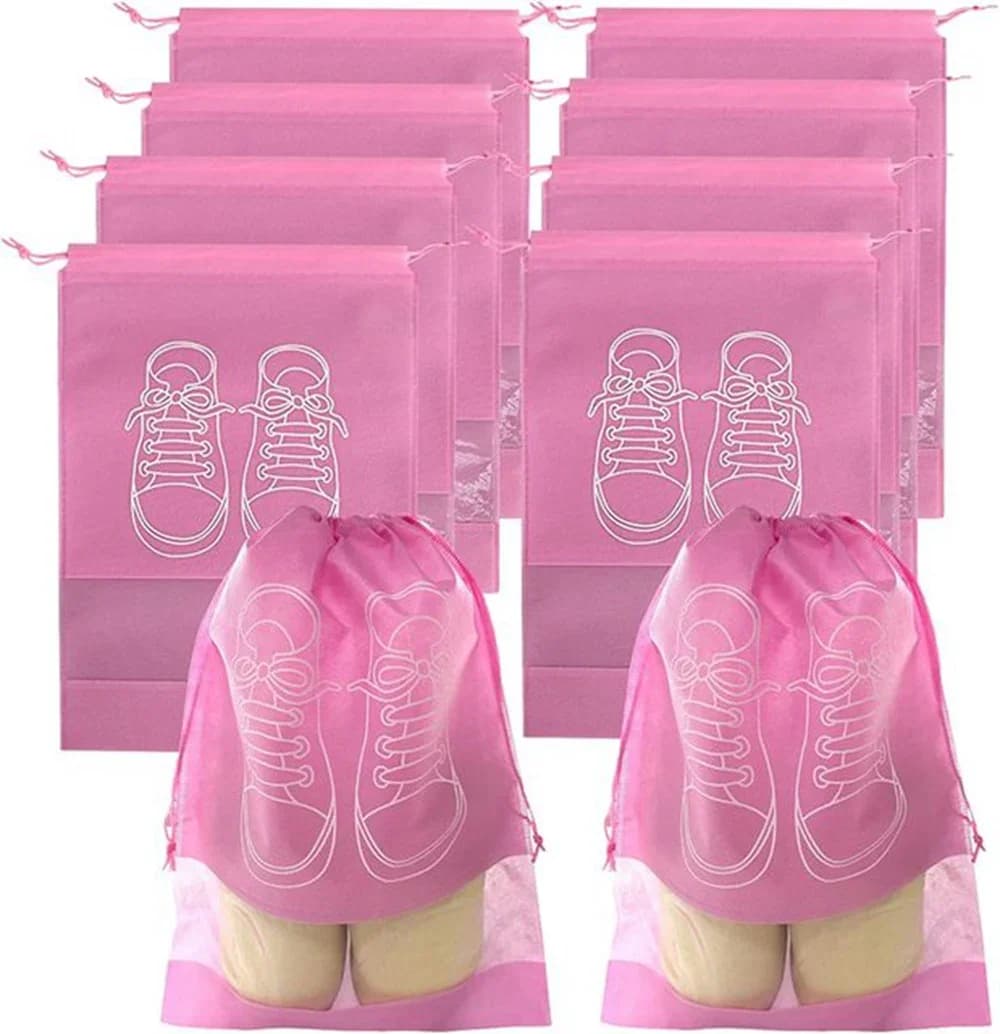 Borsa portaoggetti impermeabile in nylon con coulisse, borsa multifunzionale resistente per scarpe, biancheria intima, viaggi, sport e viaggio