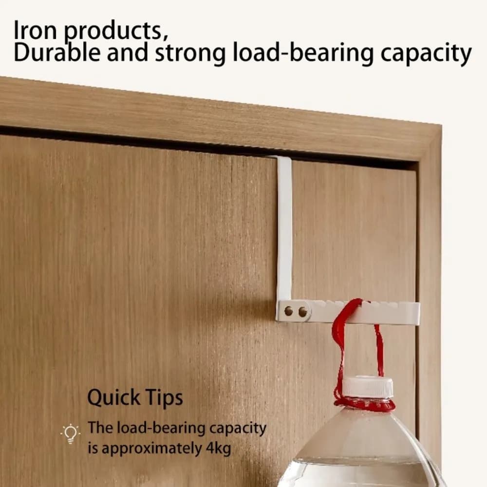 Home Storage Wall Mounted Over-the-Door Hook Foldable Space Saving Drying Rack Heavy Load No-Drill Clothes Hanger Household Use