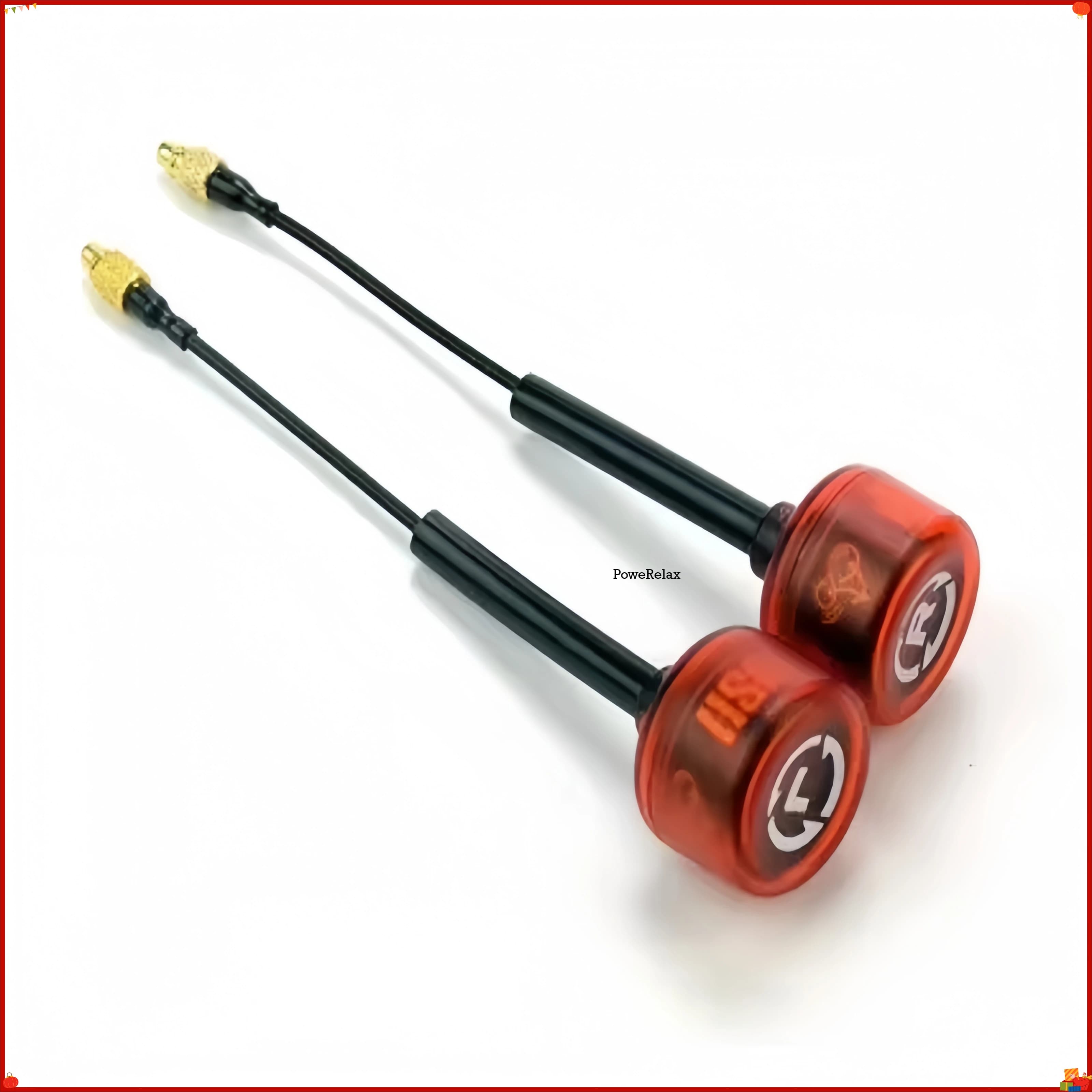 Antenna FPV RUSHFPV Cherry/Antenna VTX | 5.8G LHCP/RHCP | Drone da Corsa a Lungo Raggio | Adattatore per connettori SMA/MMCX/UFL