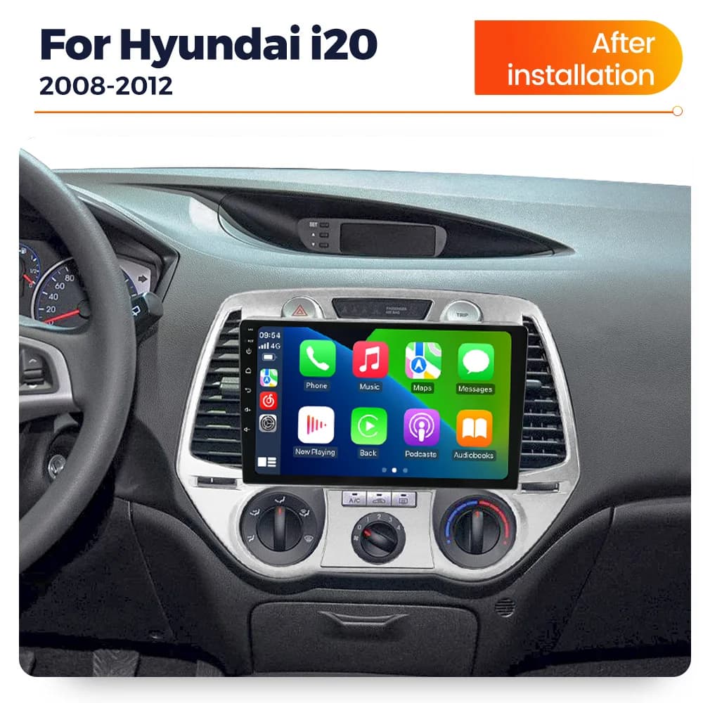 MEKEDE 2 Din Wireless Carplay For Hyundai i20 2008 - 2012 IPS Screen Car Radio GPS BT autoradio Stereo Intelligent audio system
