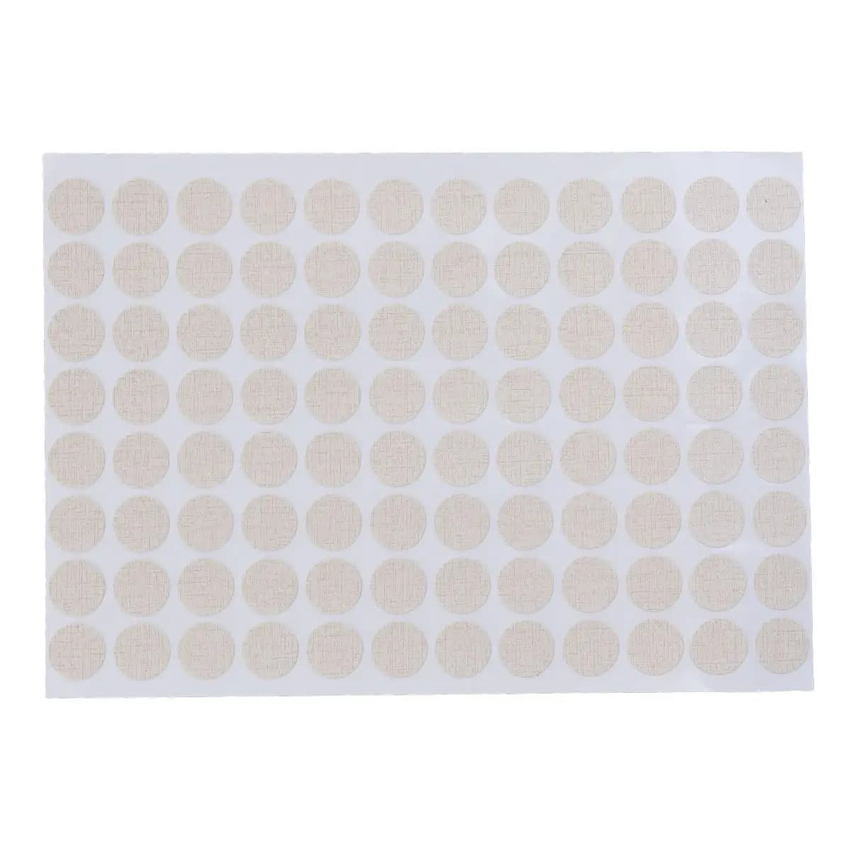96 Pezzi Copri Fori per Viti Effetto Legno, Adesivi in PVC Impermeabili e Resistenti allo Sbiadimento per Riparazione Fai-da-Te di Scrivanie, Tavoli e Mobili