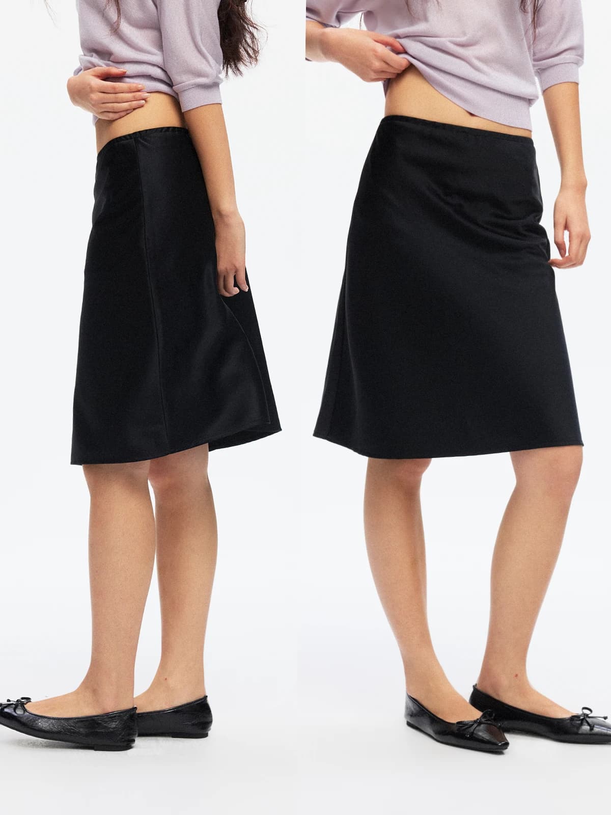 TDDP Modern Retro 90s A-Line Fish Tail Skirt Midi Women's Summer New Style Citywalk Acetate Polyester Blend mid Waist Design