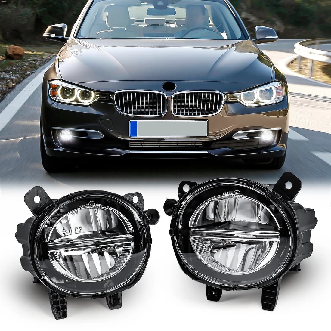 63177315559 63177315560 for BMW F20 F21 F22 F23 F30 F31 F32 F34 GT F35 LCI fendinebbia LED bumper front car driving lights DRL 12V