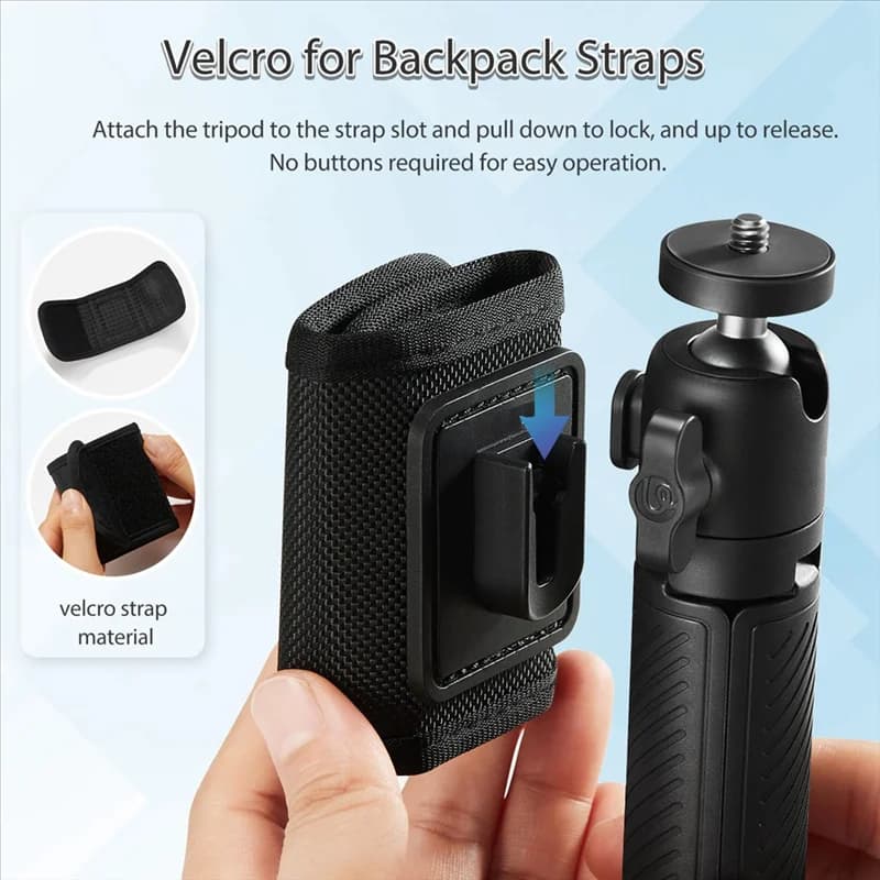 Hot-MT88 Treppiede Selfie Stick per Uka Zaino Clip Treppiede da tavolo Supporto portatile per fotocamera smartphone