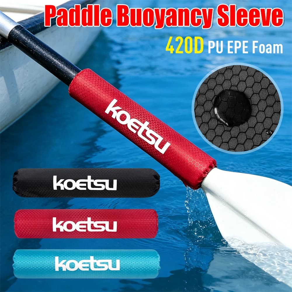 Manicotto di galleggiamento per pagaia 420D PU resistente con motivo a pallone da calcio, in schiuma EPE, previene il affondamento, accessorio per kayak, canoa, paddleboard, SUP.