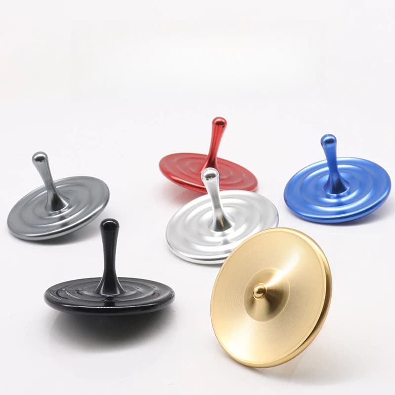 Gocce d'acqua Mano Spinning Top Punta Fidget Spinner EDC Metallo Riduzione dello stress Giocattoli Alleviare lo stress Antistress ADHD Per i bambini