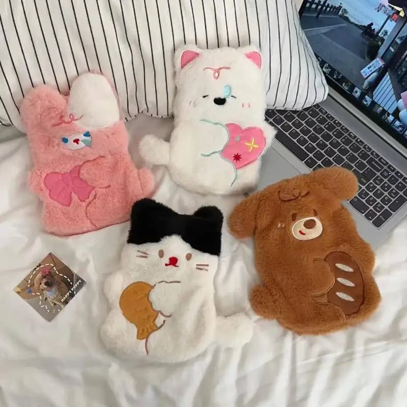 2025 The New Plush Scale Thickness, Cute Carton, Hot Water Bag, Optional Multicolor Thermal Bag
