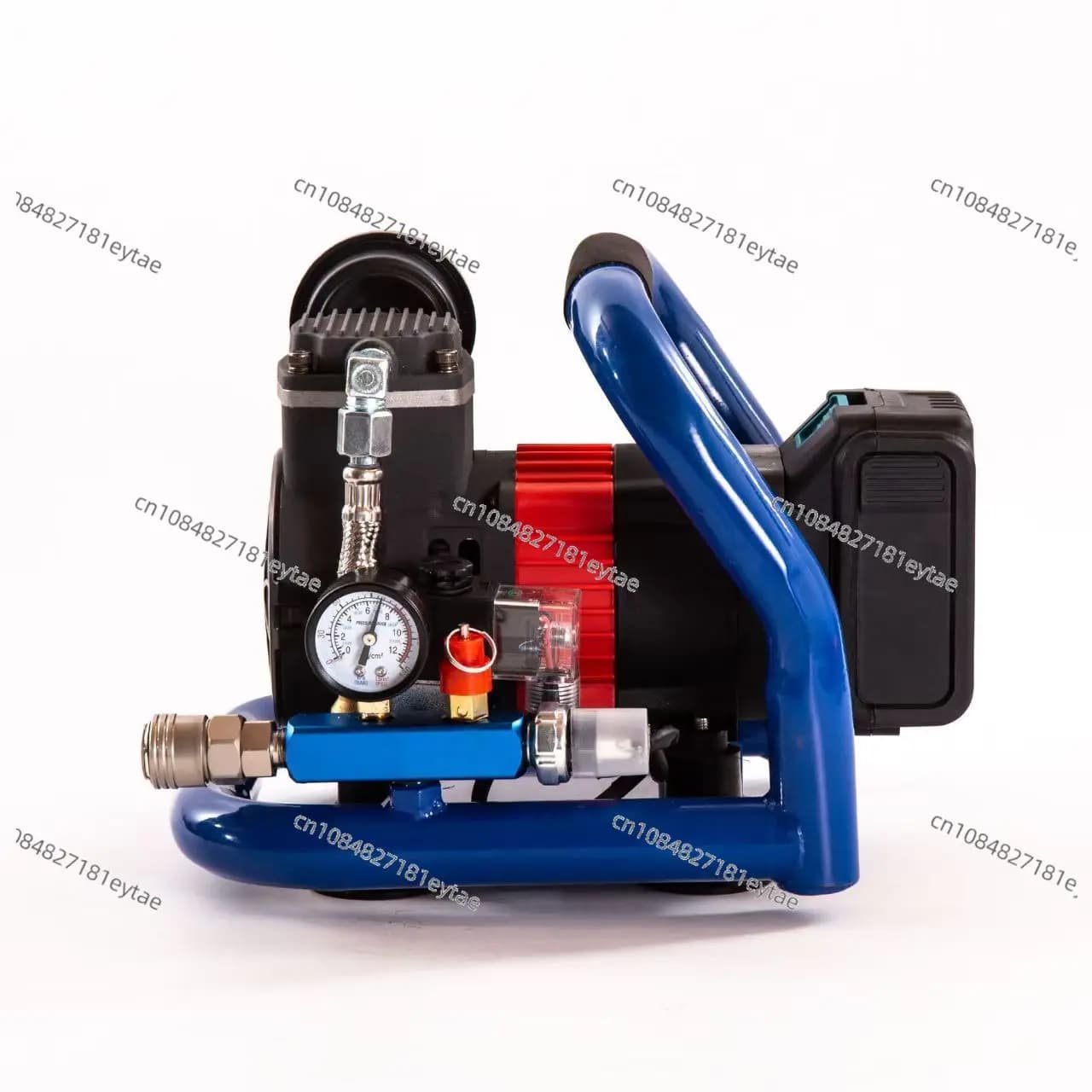 Compressore d'Aria Ricaricabile Senza Fili, Gonfiatore Elettrico per Pneumatici Auto e Biciclette con Batteria e Caricabatterie