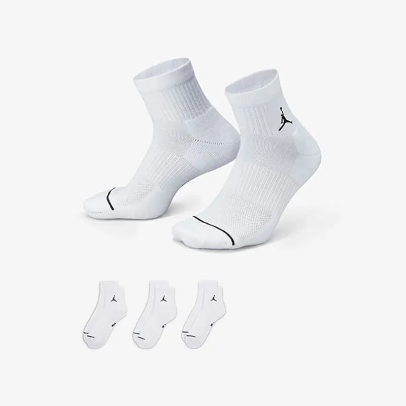 Nike genuine JORDAN unisex breathable sports socks three pairs set DX9655-100