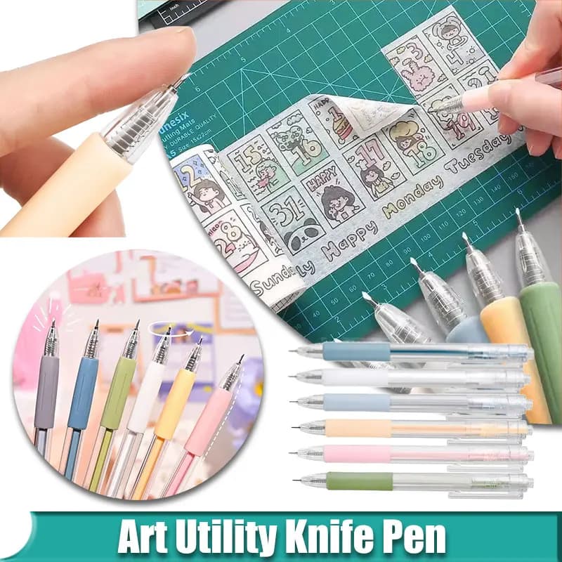 Art Utility Knife Pen Paper Cutter Scrapbooking Cutting Tool Craft Cutting Tool Scrapbooking Sticker Precision Cutting Knife