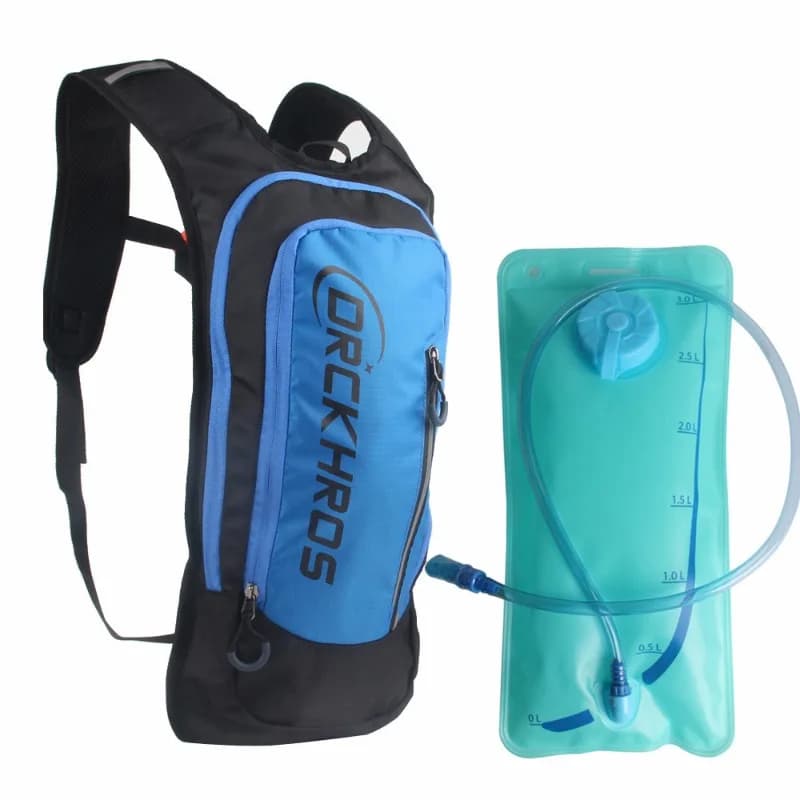 Zaino Sportivo da Esterno Portatile Leggero Traspirante con Sacca Idratazione Funzionale per Maratona Ciclismo Escursionismo