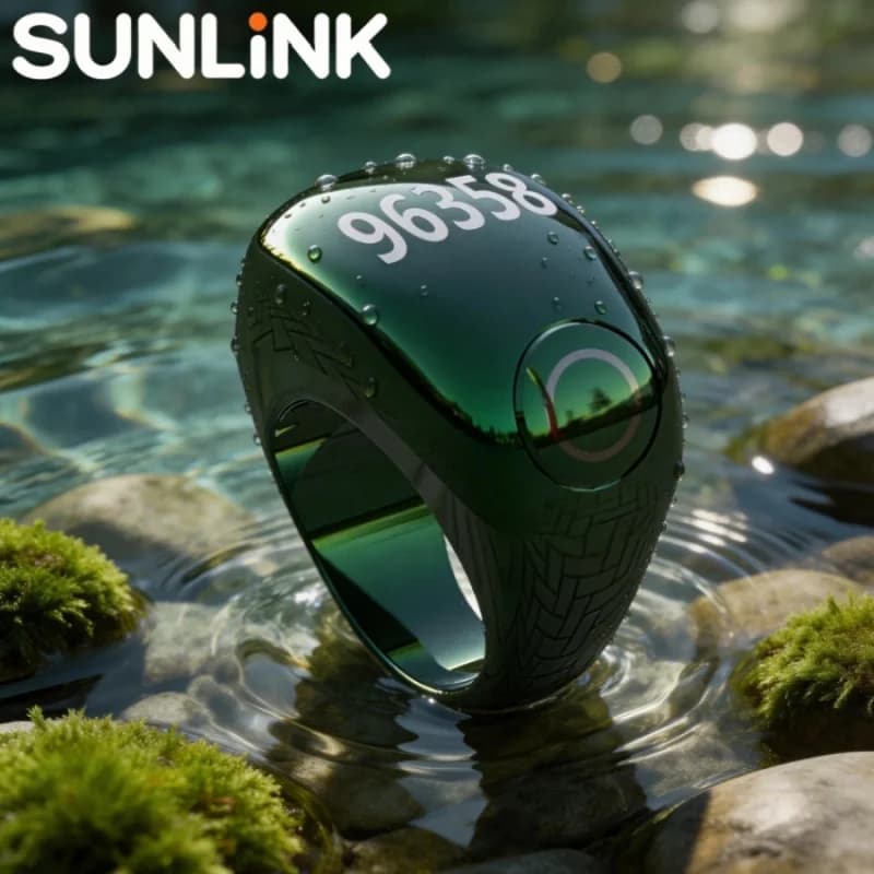 Anello Intelligente per Conteggio Preghiere, Timer con Vibrazione, Display Orario, Multifunzione, Impermeabile, Anello Elettronico per Preghiere Arabe del Medio Oriente