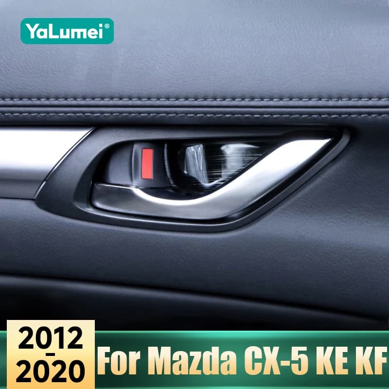 Per Mazda CX-5 CX5 KE KF 2012 2013 2014 2015 2016 2017 2018 2019 2020 Auto Maniglia Interna Della Porta Ciotola Copertura Trim Adesivi Accessori