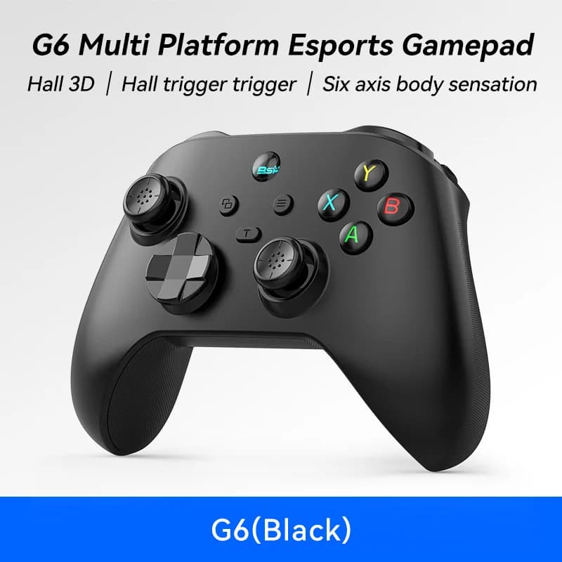 G6 wireless mobile game controller with trigger and joystick Hall, compatible with Switch/PC/Android/iOS