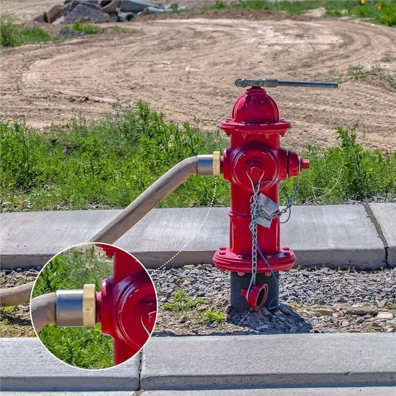 ABLJ Brass Fire Hydrant Hose Adapter Fire Hydrant Hose Adapters Garden Hose Parts & Connectors
