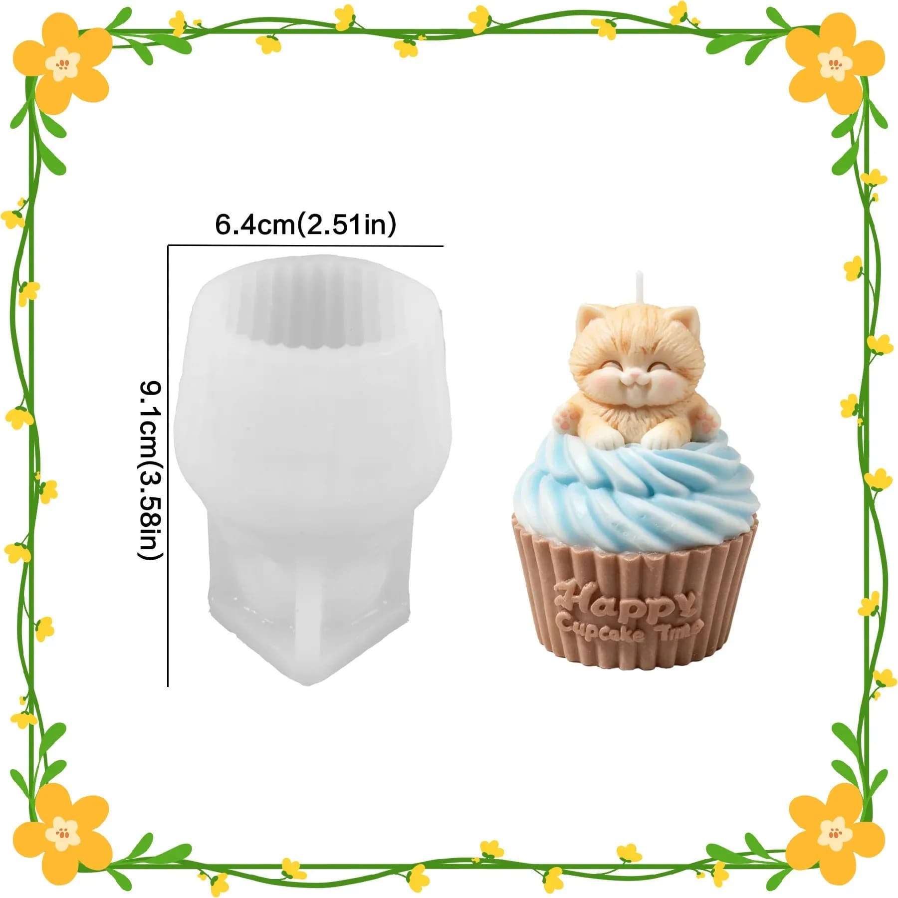 1/2pcs new premium cat shaped silicone mold for cupcake chocolate candle aromatherapy gypsum ice cream figurine diy resin craft