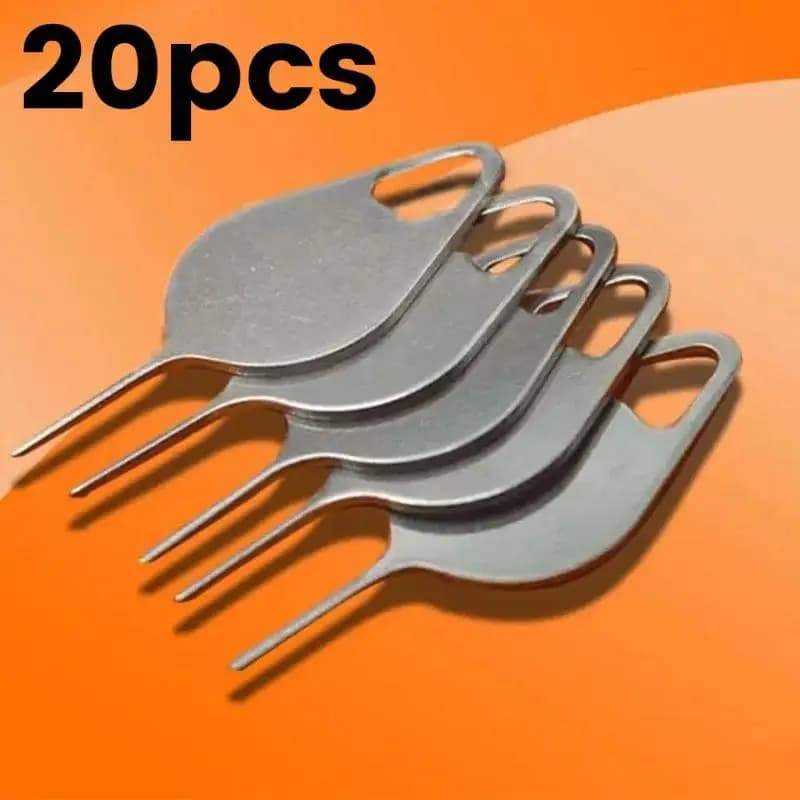 20Pcs Universal SIM Card Tray Eject Pin Stainless Steel Needle Remover Tool for Most Smartphone Mobile Phone