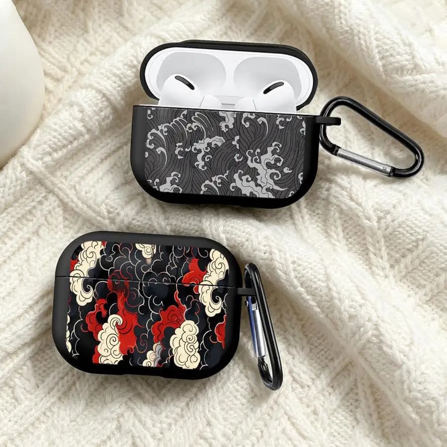 Chinese Cloud Pattern Case For Airpods Pro3 2 3 Pro 1 4 Pro2 Earphone Cases Cover