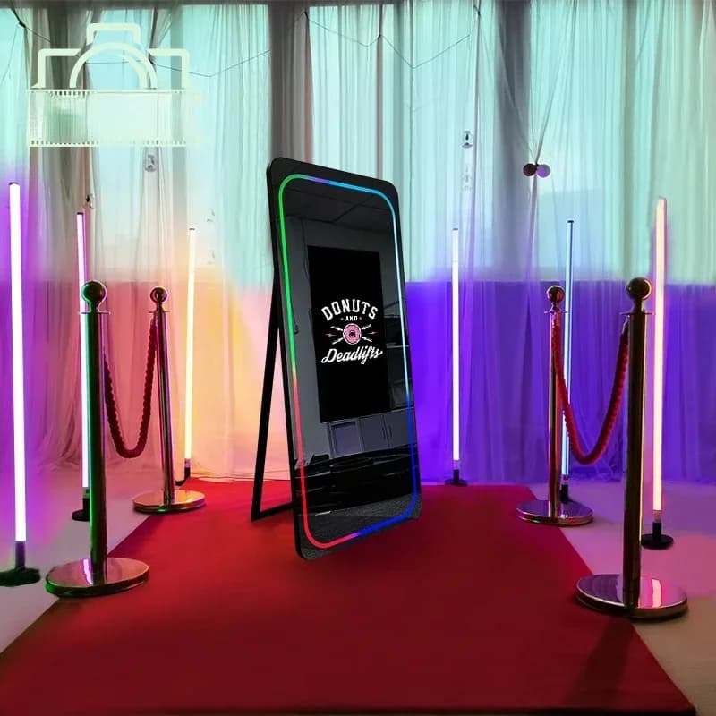 Beauty Picture Portable Selfie Photobooth Specchio magico Photo Booth Machine Touch Screen Cornice a LED Drop Shipping per eventi