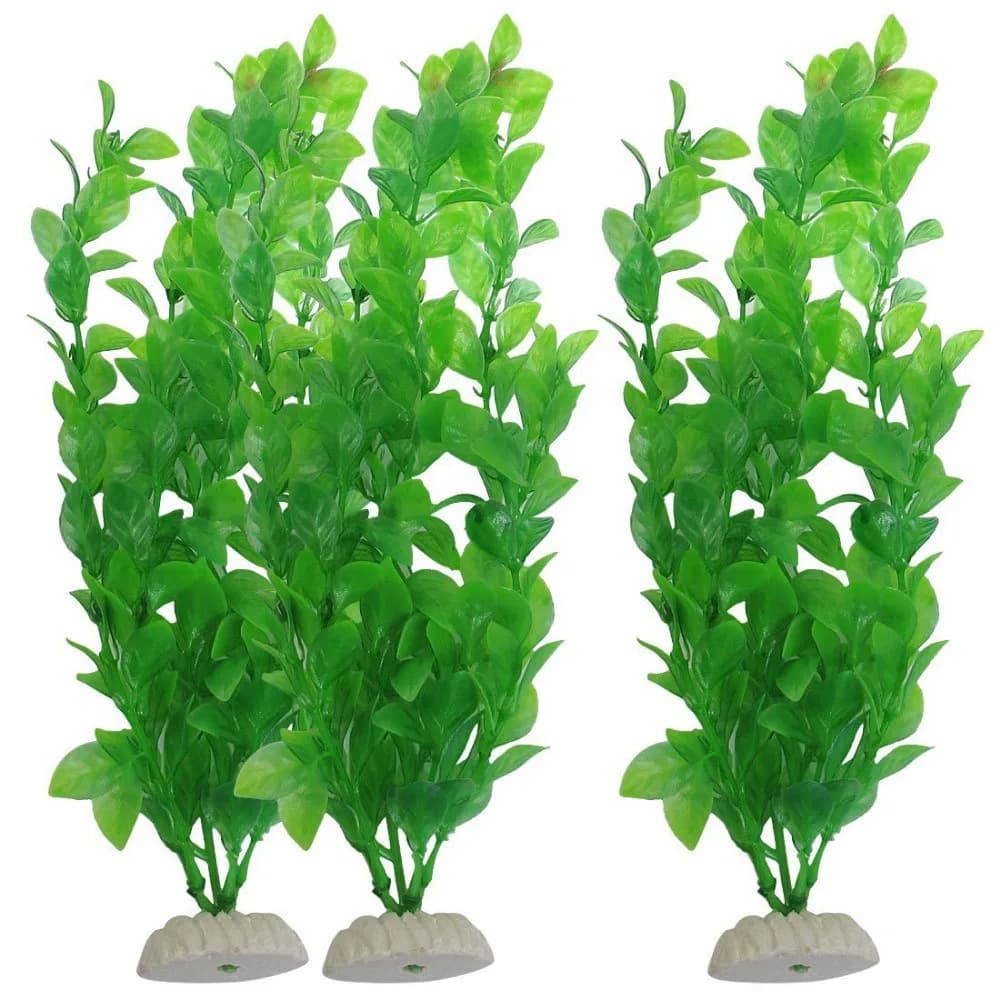 3 pz Erba Artificiale Acquario Ornamento Piante Pianta Acqua di Plastica Per Acquario Accessori simulazione pianta acquatica 27 cm