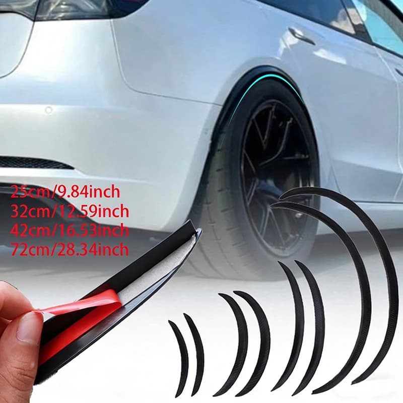 2 Pezzi Universali per Auto, Striscia di Protezione Curva Anti-Graffio per Parafango e Bordo Ruota, Accessori di Copertura e Protezione