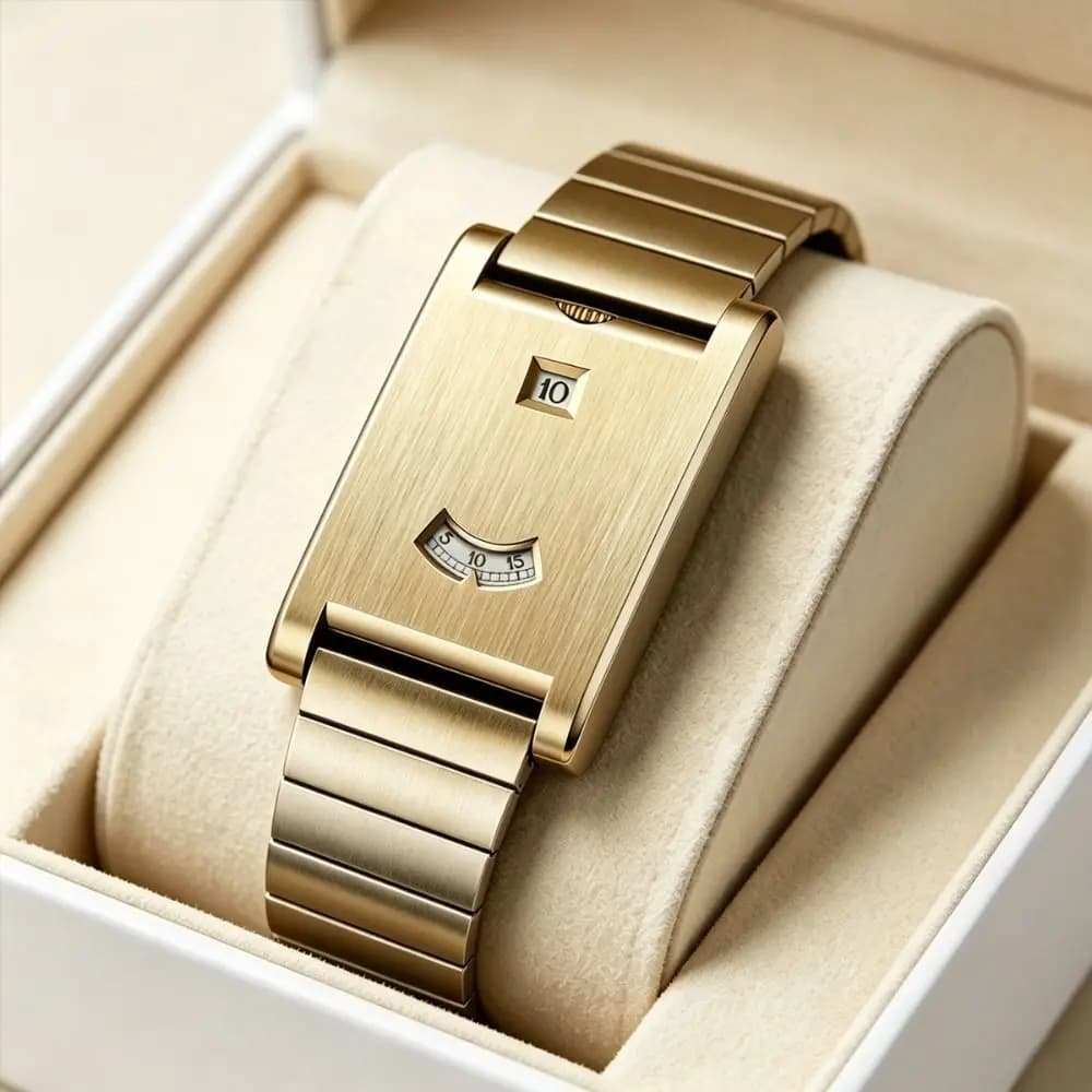 Retro Styling Quartz Watch Smooth Finish Steel Band Wristwatch Water Resistant Stainless Steel Band Square Watch Daily Wear