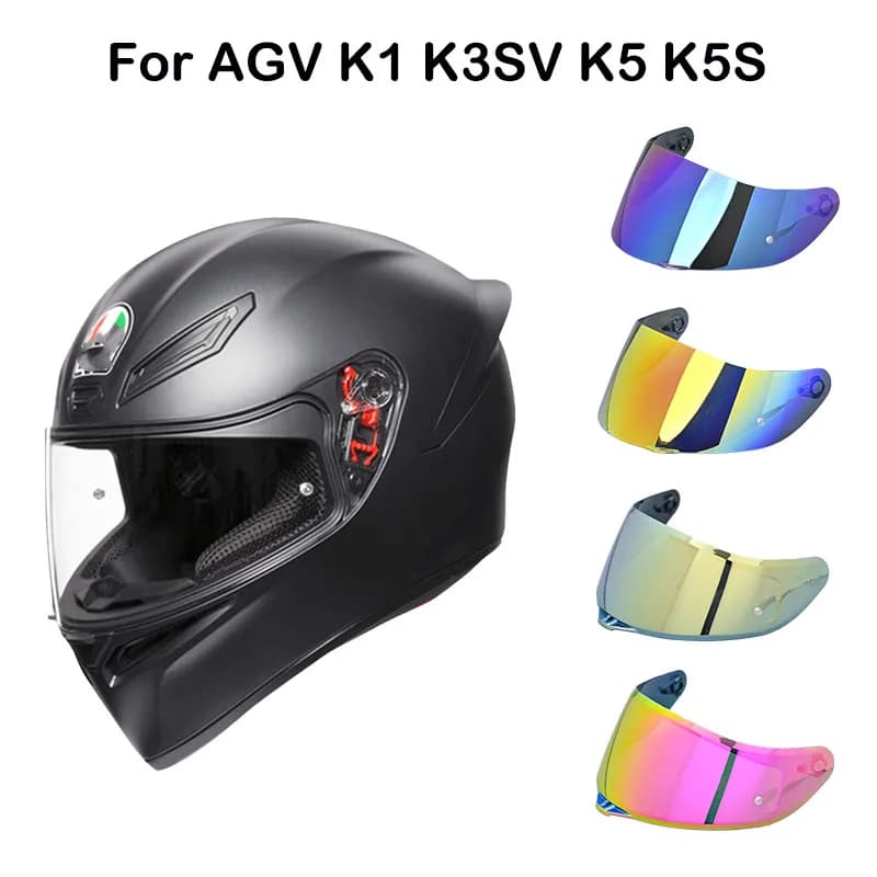 Visiera per Casco AGV K5 K5S K3SV K1 Compact ST, Schermo Antivento per Casco da Moto, Accessori per Motocicletta, Occhiali Casco