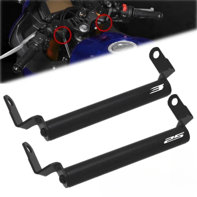 Supporti accessori manubrio moto per YAMAHA R3 R25 YZF-R3 YZF-R25 2019-2025 Accessori caricabatterie bussola Barra di supporto