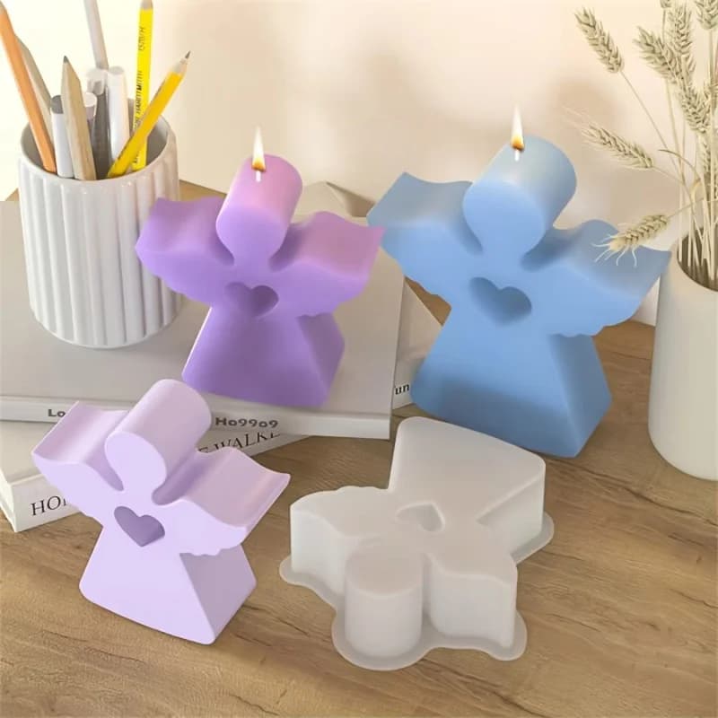 NEW Angel Scented candle silicone mold, DIY 3D love Angel resin decorative mold, suitable for DIY handicrafts, handmade gifts