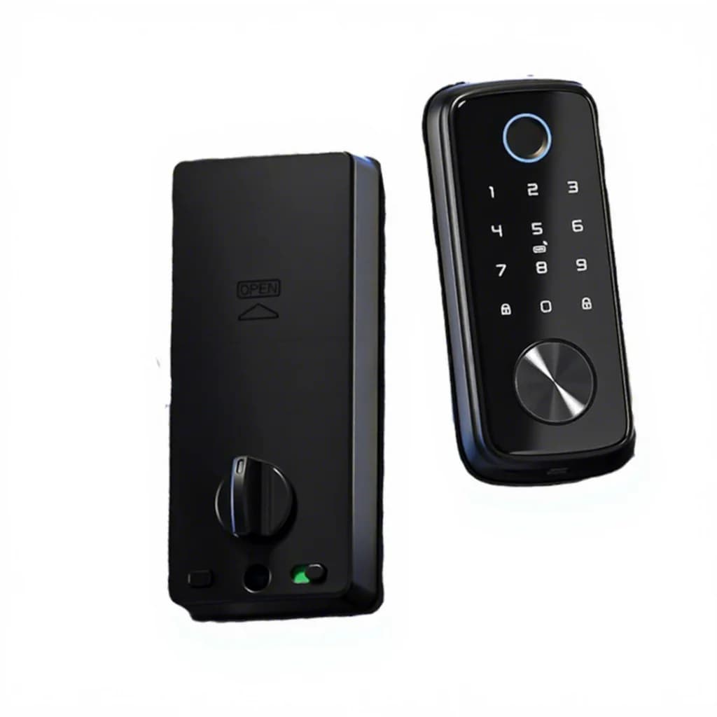 ChenZhuo High Security WiFi Aluminum Alloy Fingerprint Password App Card Digital Smart Deadbolt Door Lock Camera Wood Doors