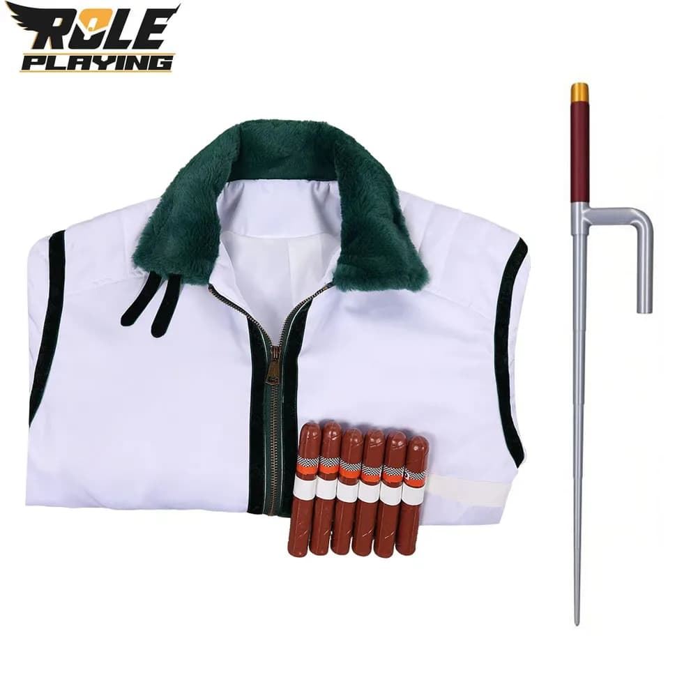 Costume da Cosplay Smoker per Uomo, Giacca Fantasy, Outfit da Navigatore Anime, Abbigliamento Maschile per Halloween e Feste in Maschera
