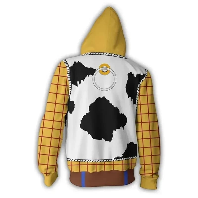 2026 New Halloween Cosplay Costume Anime AnimeBuzz Lightyear Woody 3D Print Hoodies Jacket for Men Spring and Autumn Coat AABA