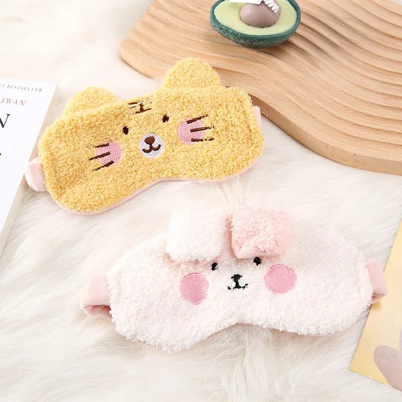 Japanese facial cleanser, mask headband, breathable shading, love model, lunch break sleep, cute milk and cute eye mask, two-in-one style